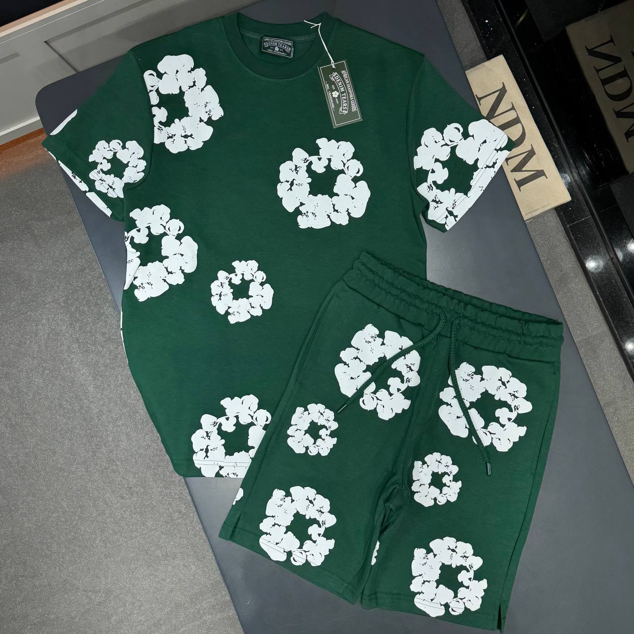 Men cotton short set