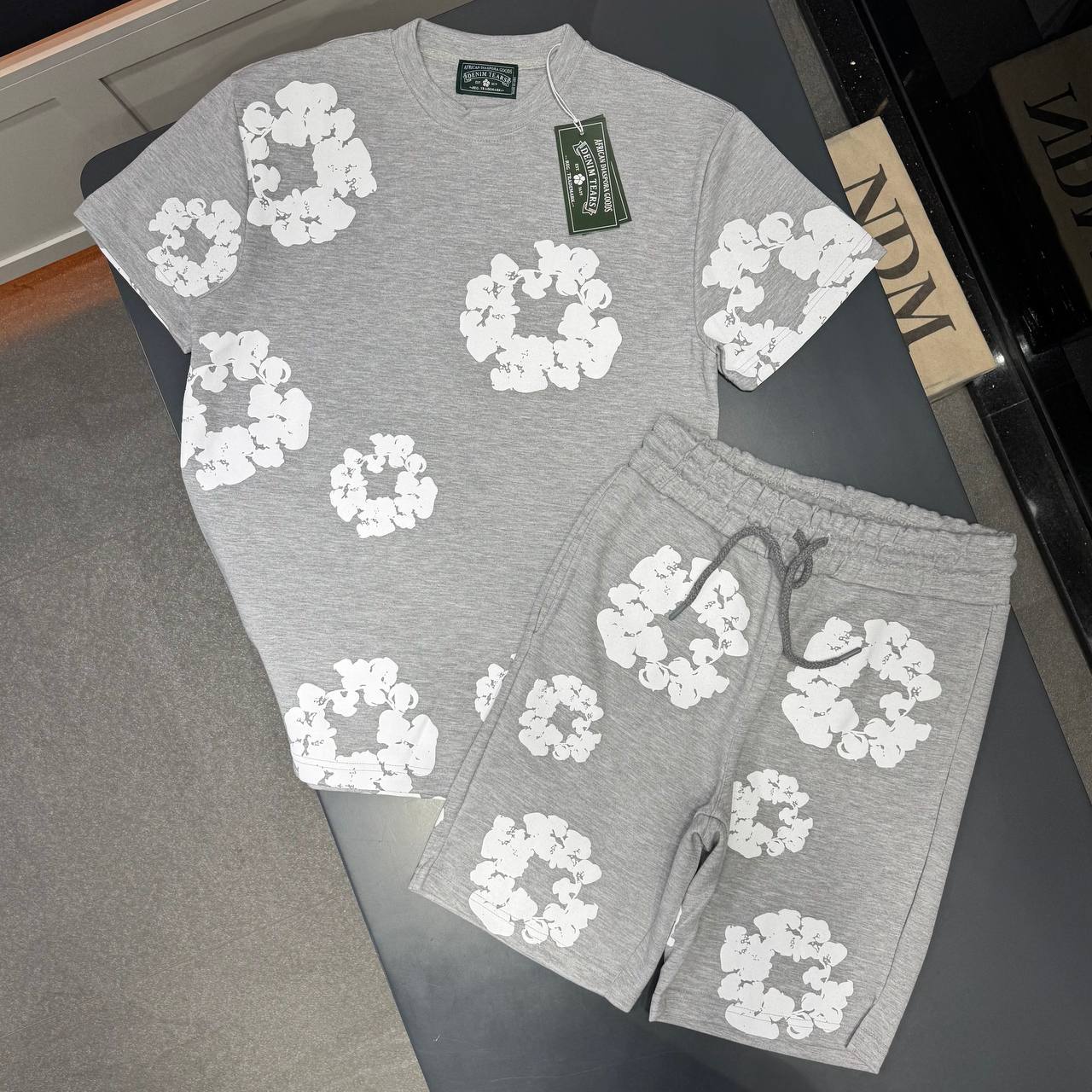 Men cotton short set