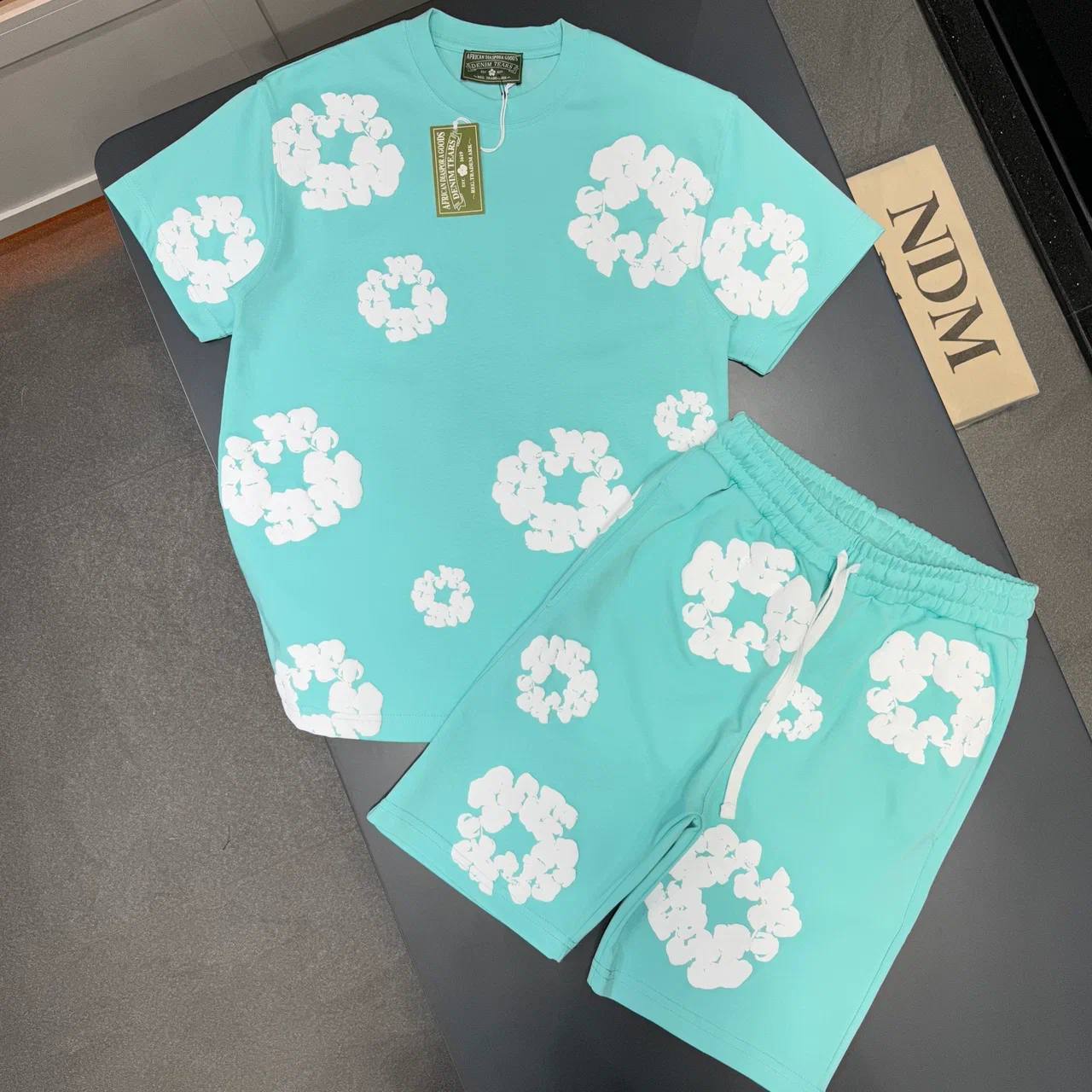 Men cotton short set